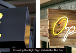 Top 14 Best Sign Materials for Outdoor & Indoor Signs