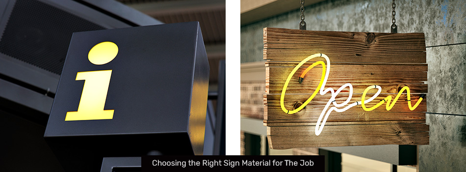 Top 14 Best Sign Materials for Outdoor & Indoor Signs