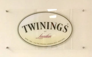 Lobby Plaque Sign with Stand Offs