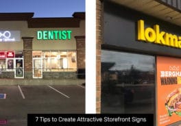 Create an attractive Storefront Signs
