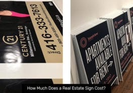Factors Affecting the Cost of Real Estate Signage