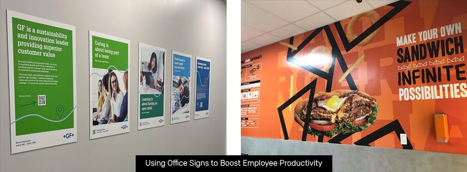 How Office Signage Can Boost Employee Morale