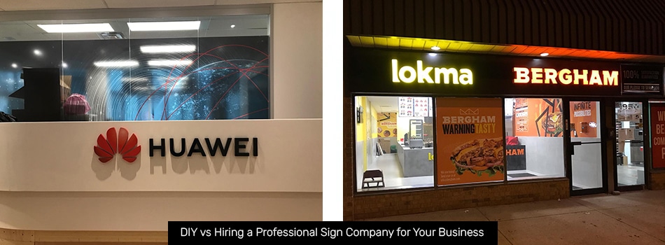 DIY vs Hiring a Professional Sign Company for Your Business