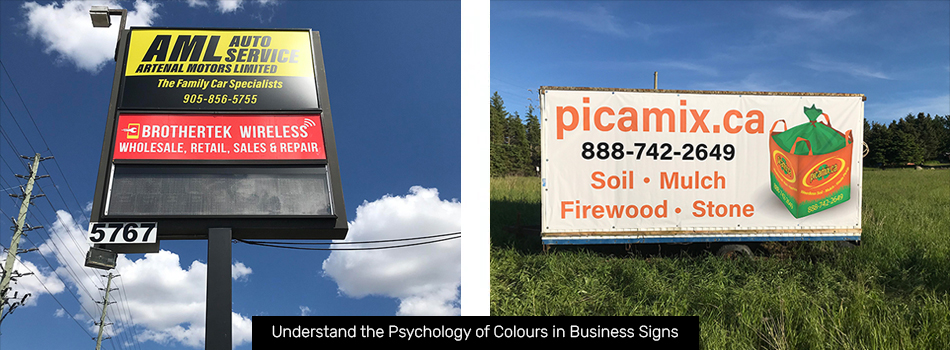 Understand the Psychology of Colours in Business Signs