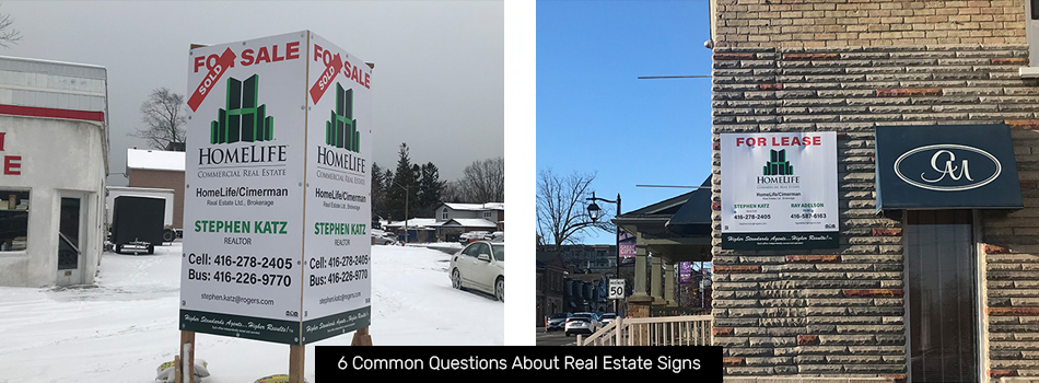 6 Common Questions About Real Estate Signs