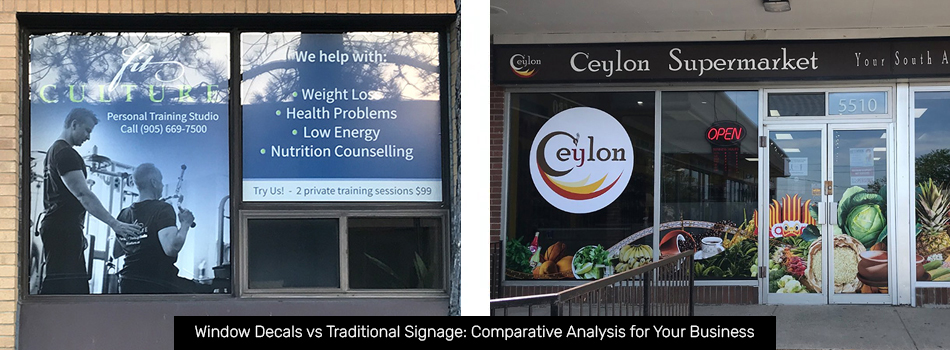 Comparing Window Decals and Traditional Signage