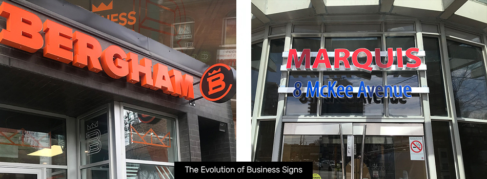 The Evolution of Business Signs